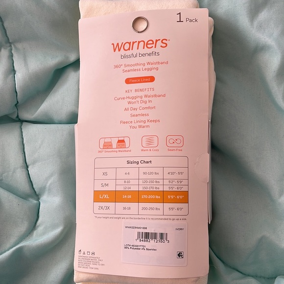 Brand new Warners list, full benefits, fleeced lined leggings - Picture 2 of 2